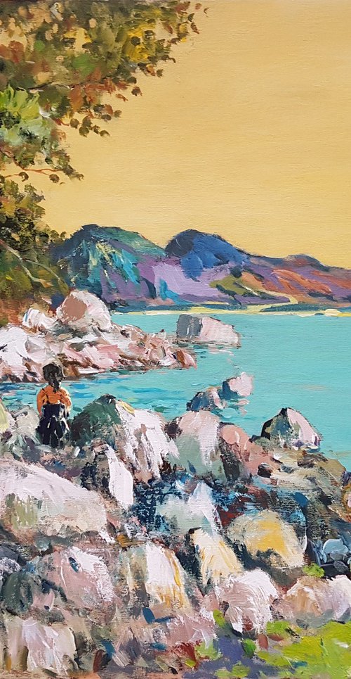 Stony Beach - One af a kind by Hrachya Hakobyan