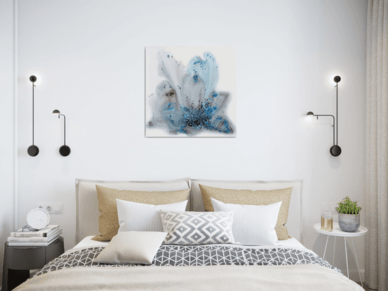 Nature 546 — Fluid Blue on Canvas