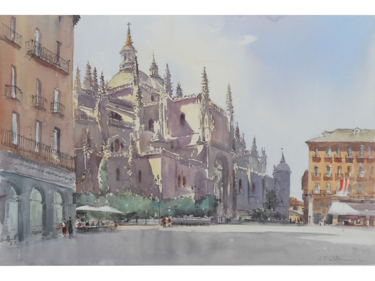 La Catedral de Segovia. 95 x 65 cm by AnselWilliams