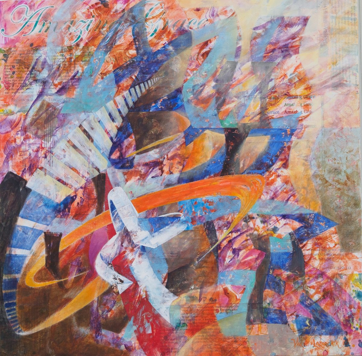Amazing Grace #2 By Gina Valenti-Lazarchik, 30 X 30, Artwork For Sale On Artfinder
