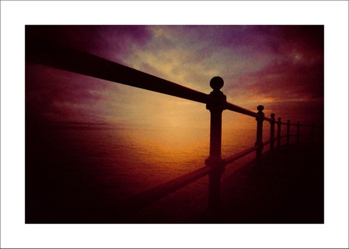 Sunset and Railings. by Martin  Fry