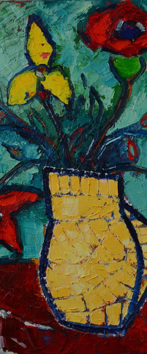 ABSTRACT DANCING FLOWERS by ANA MARIA EDULESCU