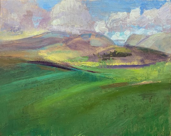 Sunlit Hebridean Landscape