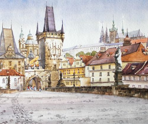 The Old Town of Prague 1 by Volodymyr Melnychuk