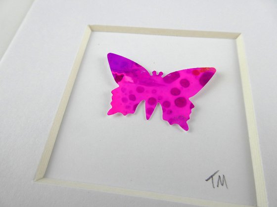 One Bright Pink Butterfly