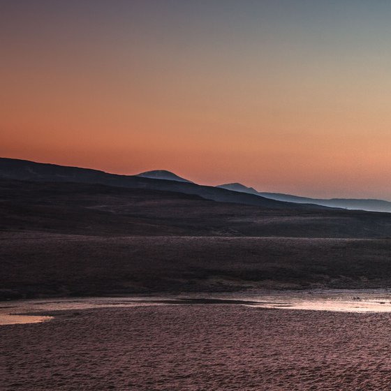 Winter Dawn Over the Cuillins