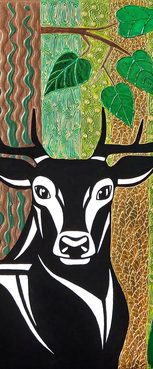 Emerald Deer by Yanina Tuyman