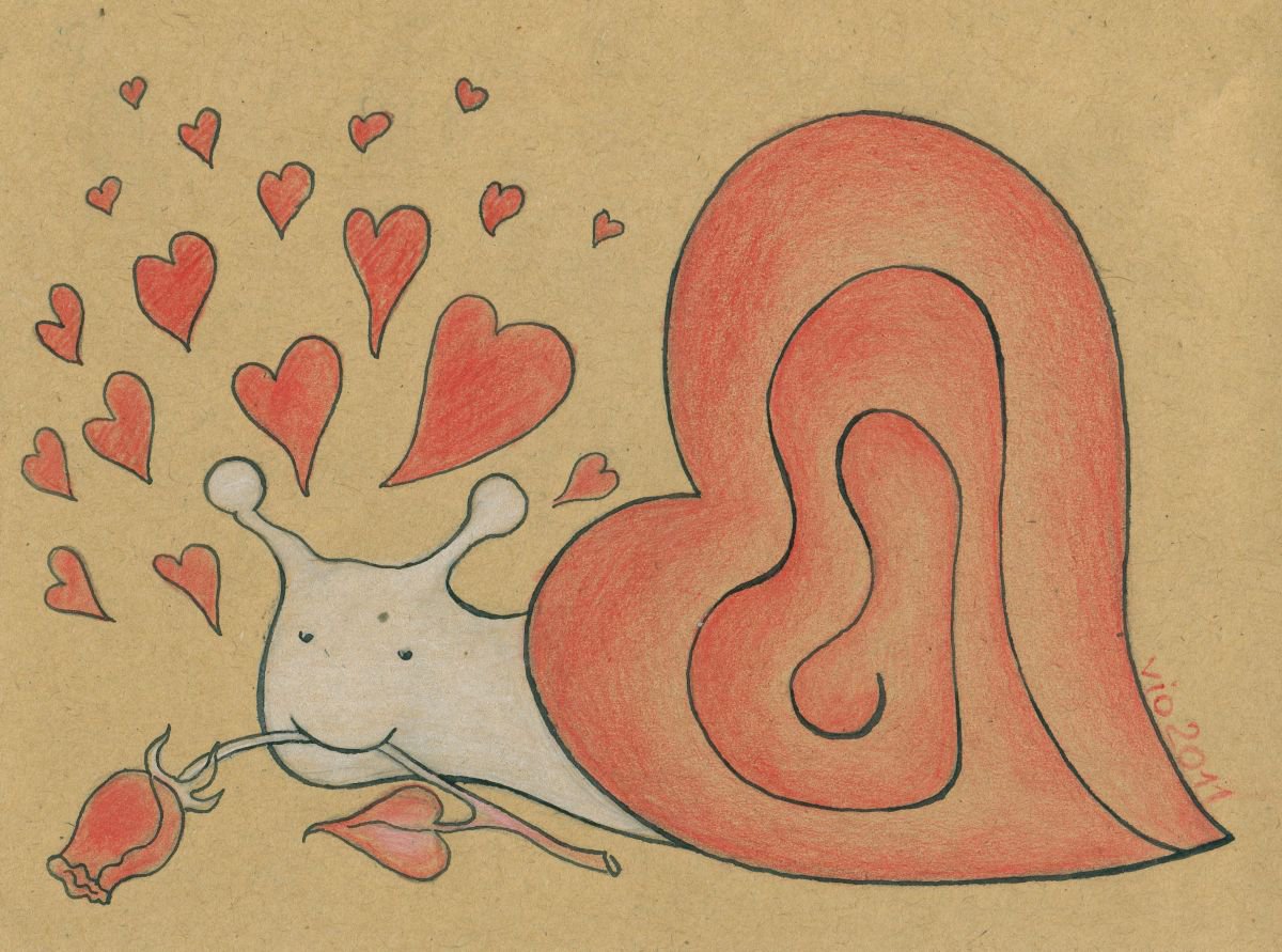Snail In Love by Vio Valova