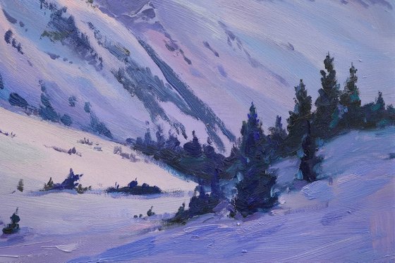 Winter day near the Matterhorn