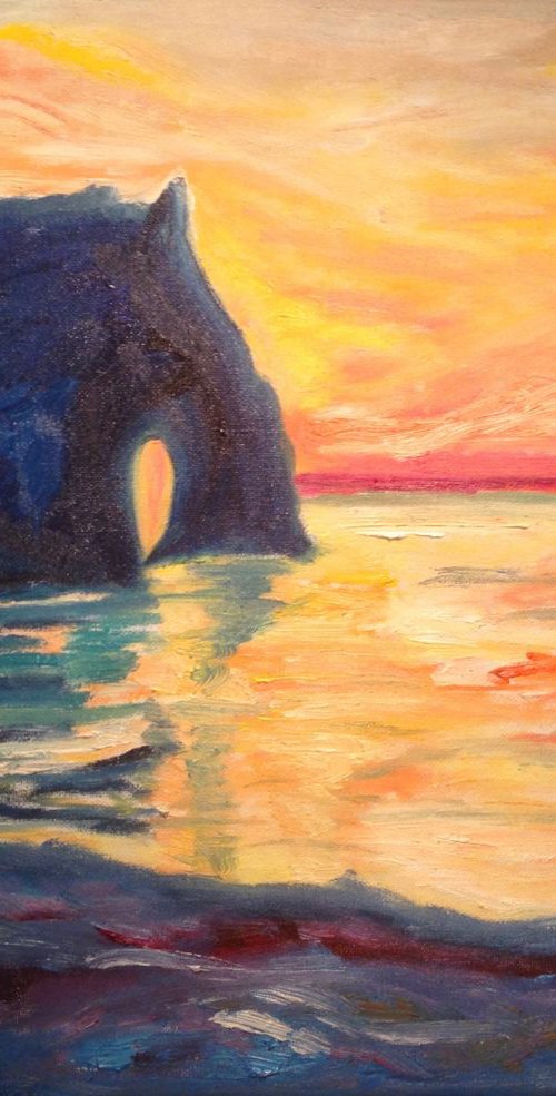Sunset inspired by Monet by Kat X