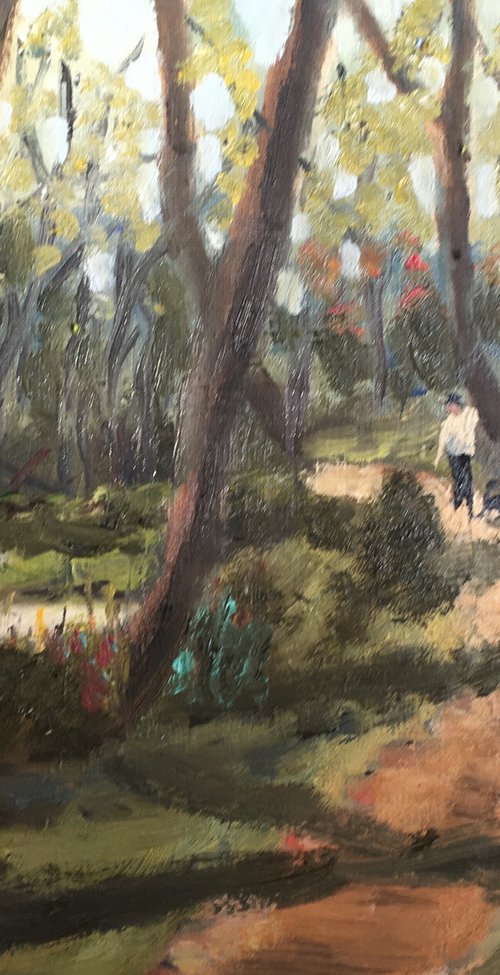 Walking the dog by Julian Lovegrove Art