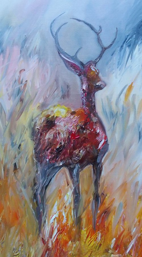 The Red Stag by Lesley Blackburn