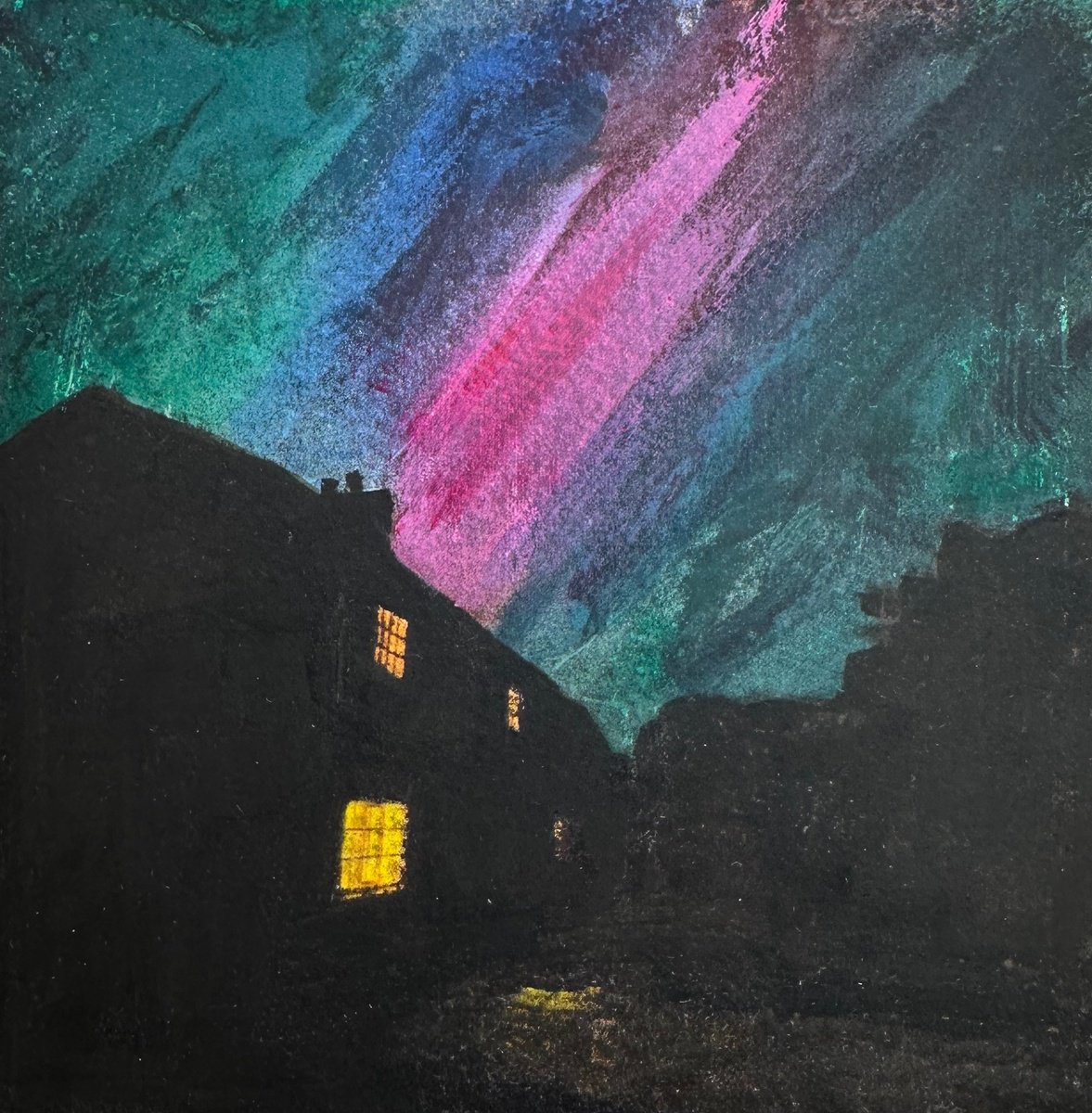 Limited Edition Print , Northern Lights By Diane Mclellan, 7 X 7, Artwork For Sale On Artfinder