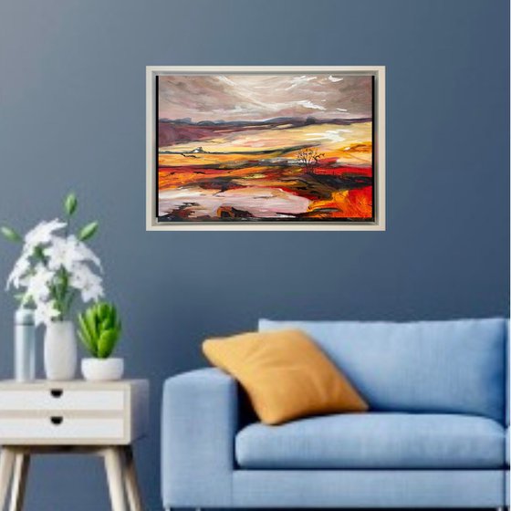 The Warmth of Autumn, An Abstract Autumnal Landscape