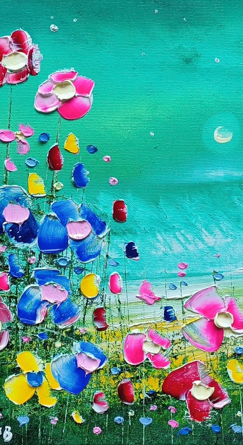 "Emerald Seas & Flowers in Love" by Phil Broad