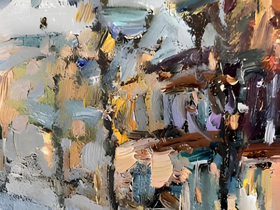 Snowy evening in Bergen