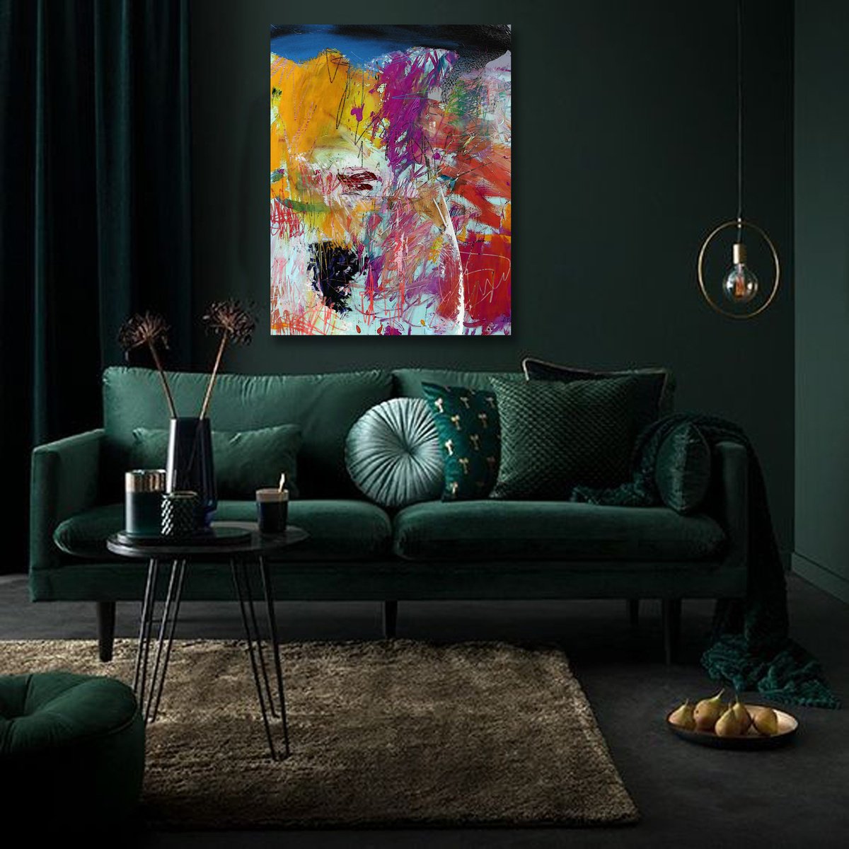 Abstract Giclee Print By Mir-Jan, 20 X 25", Abstract48, Original Artwork