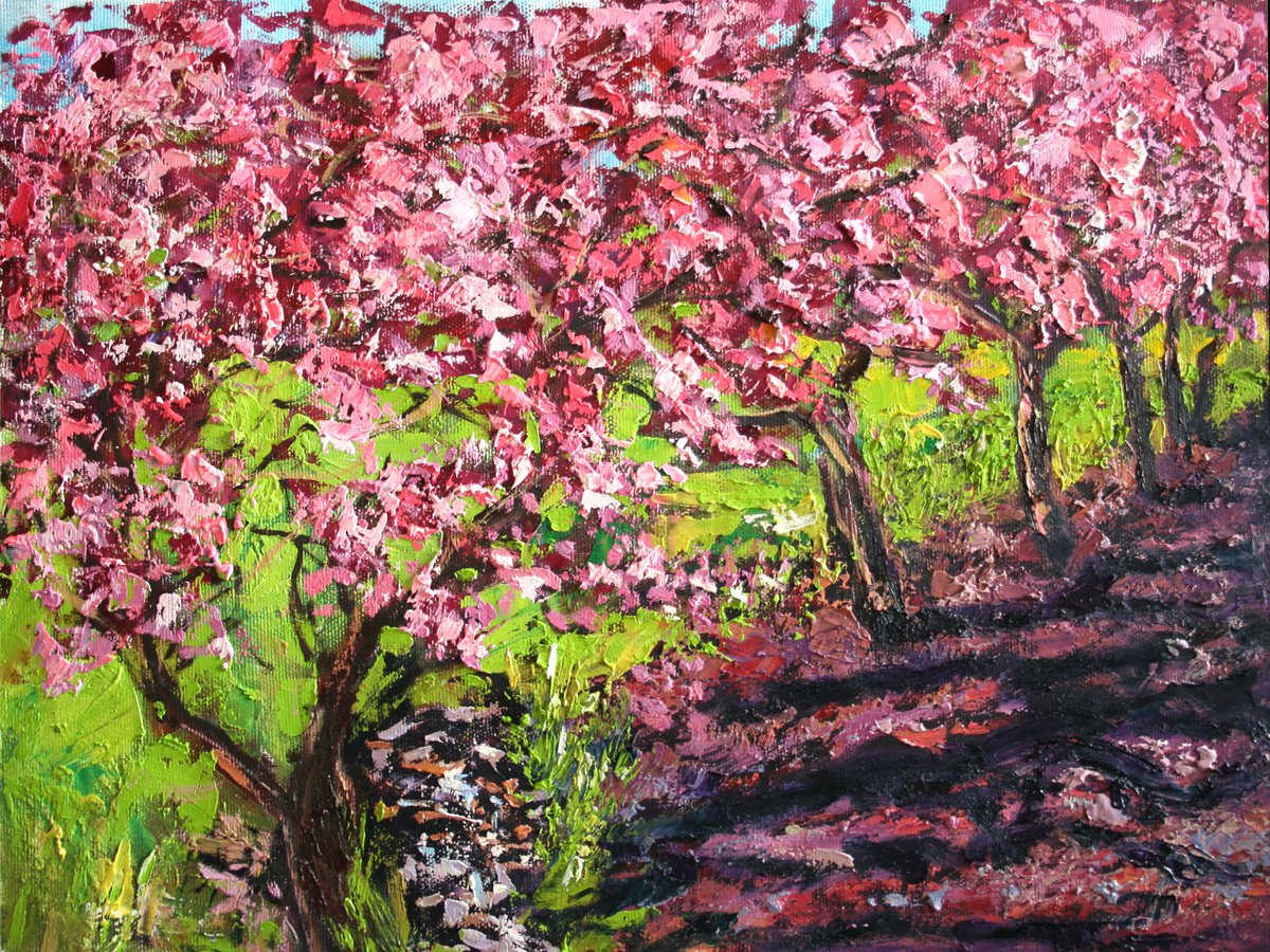 Blooming Garden By Salana Art / Svetlana Samovarova, 16 X 12, Artwork For Sale On Artfinder