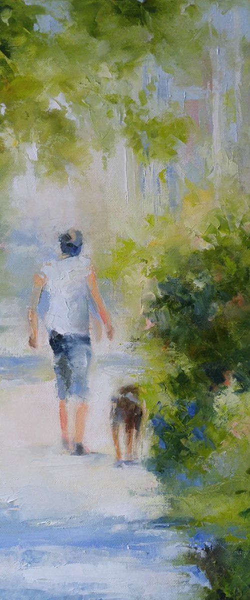 Walking with friend  16x20'' by Alexander Koltakov