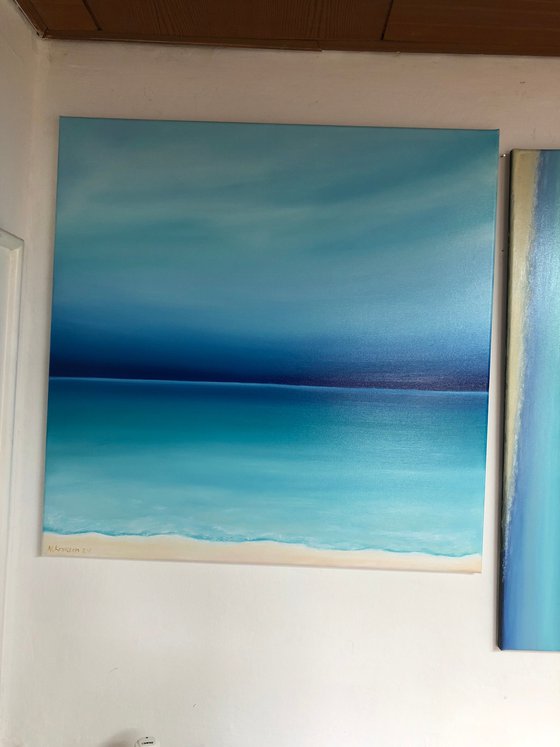 Summer - ocean, waves, skyline