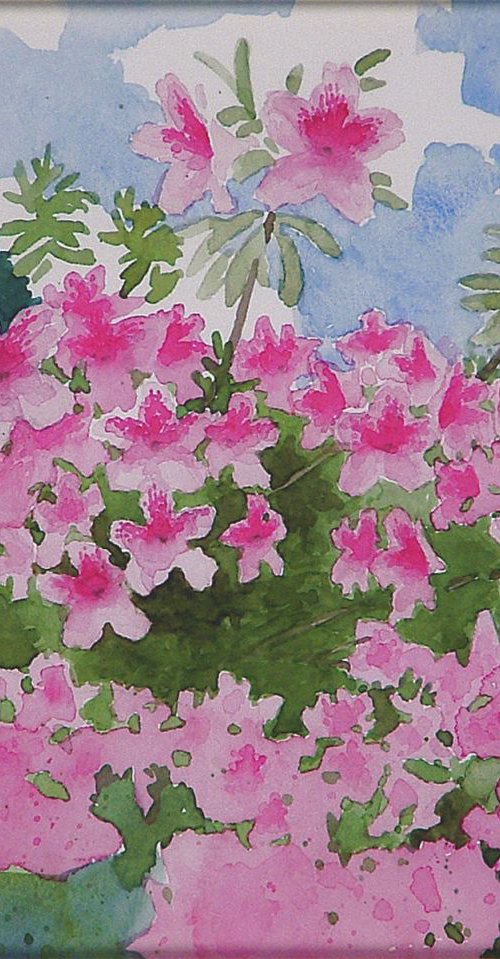 Azaleas In My Yard by Rick Paller