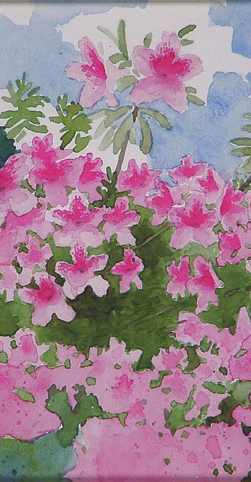 Azaleas In My Yard by Rick Paller