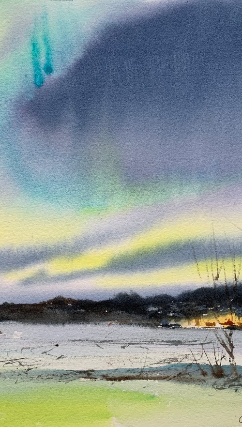 Northern lights by Eugenia Gorbacheva