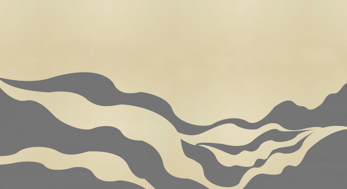 Abstract Landscape Acrylic Painting By Marina Krylova, 43 X 24", Abstract Landscape #32, Original Artwork