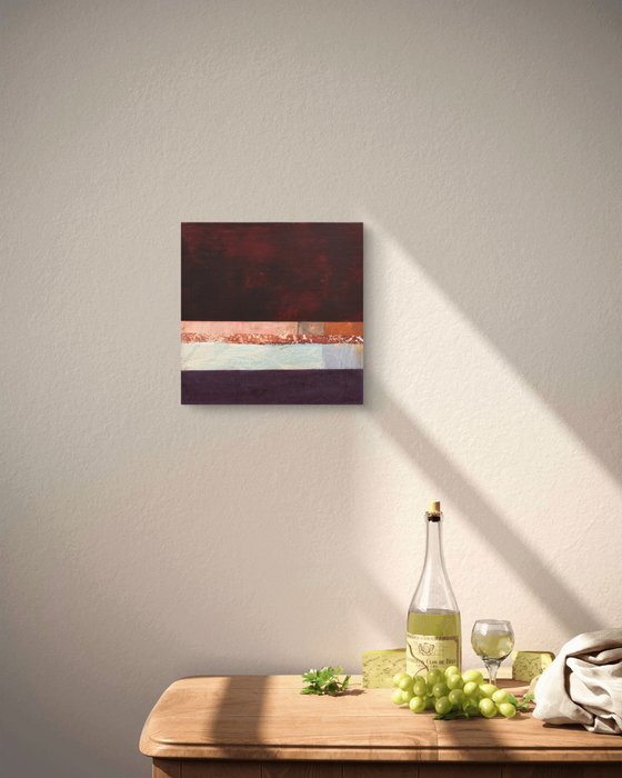 Burgundy with a Pale Line