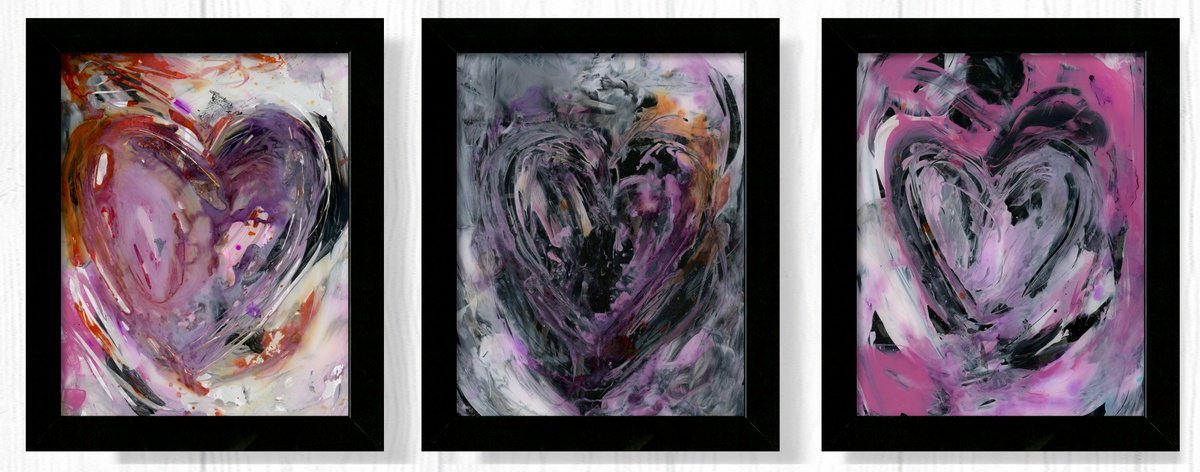 Expressive Painting , Songs Of The Heart 1 By Kathy Morton Stanion, 27 X 11, Artwork For Sale On Artfinder