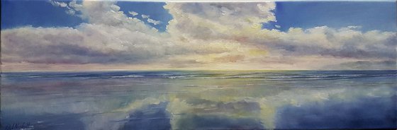 The Mirror of the Sea (35.4" x 11.8")