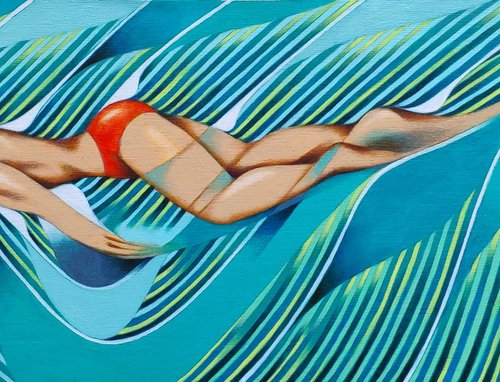 The swimmer by Federico Cortese
