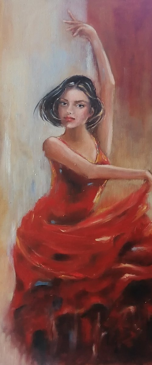 Flamenco  dancer 246 by Susana Zarate Harris