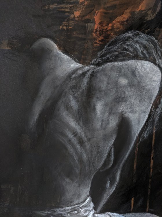 Dry Pastel Figure Study