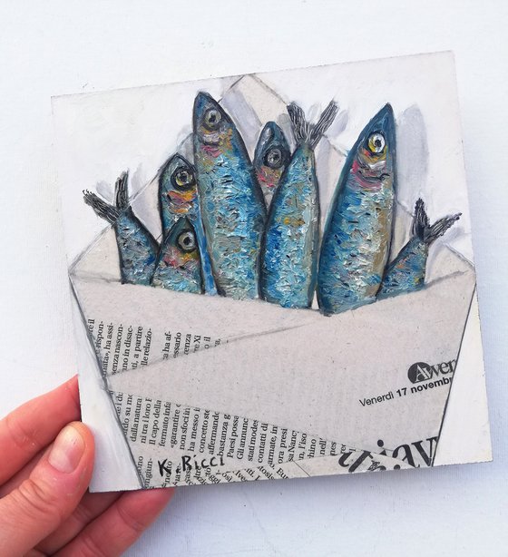 Newspaper Bag of Sardine