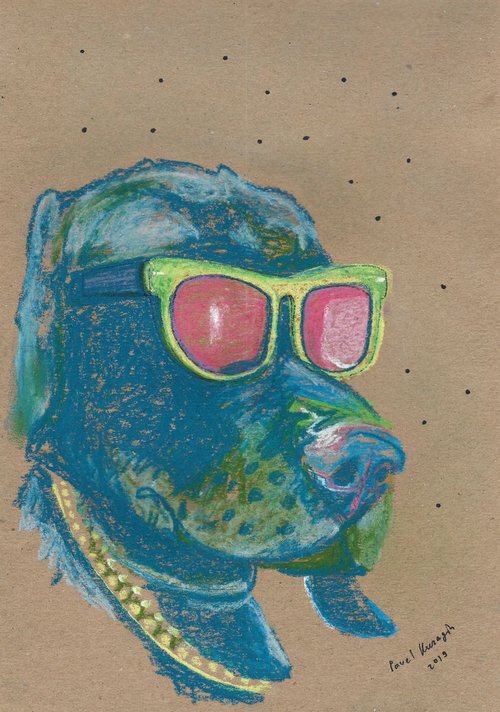Hipster dog #6 by Pavel Kuragin