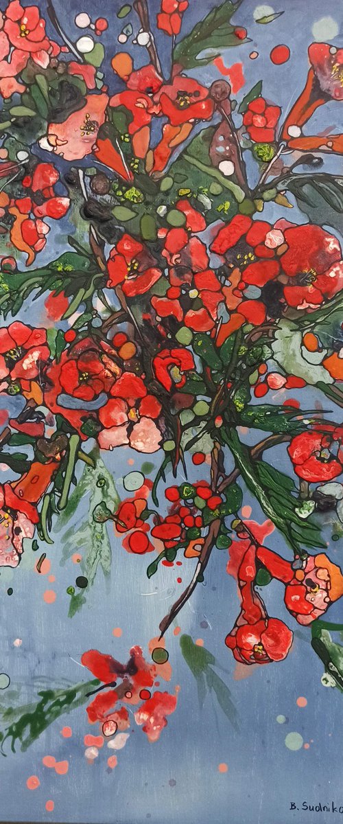 Trumpet vine by Beta Sudnikowicz