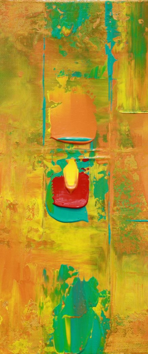 Abstract Orange Yellow Teal Concept by Robert Lynn