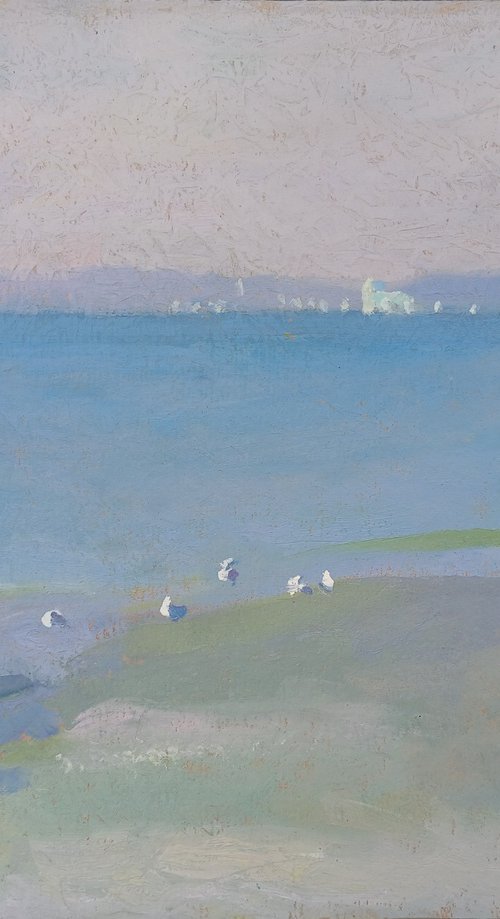Seagulls at Dawn by Vasyl Koval