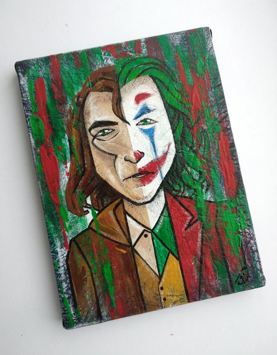 Joker, fan art, acrylic painting