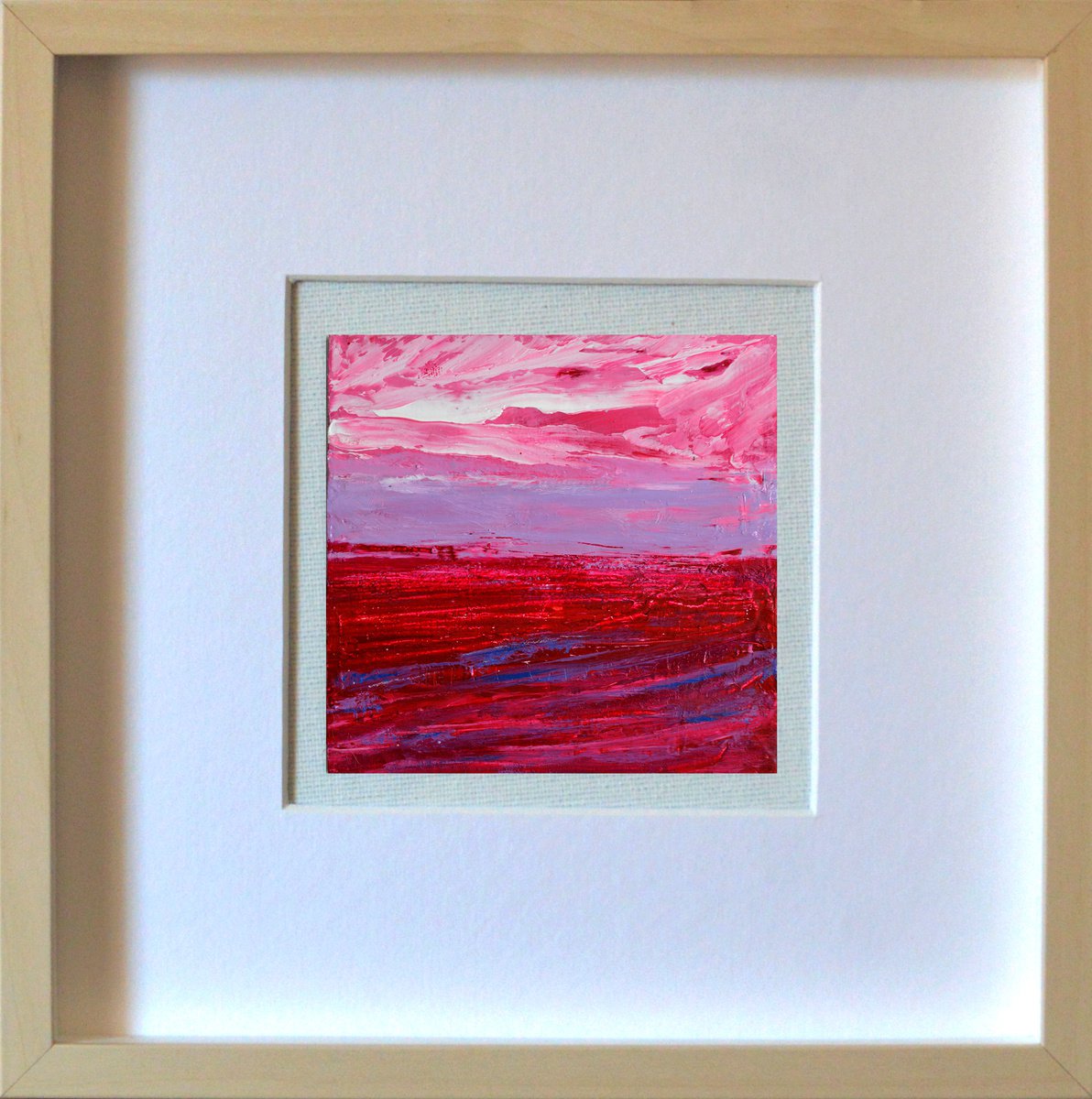 Organic Abstract Oil Painting By Cristian Valentich, 9 X 9, Variations 3, Original Artwork