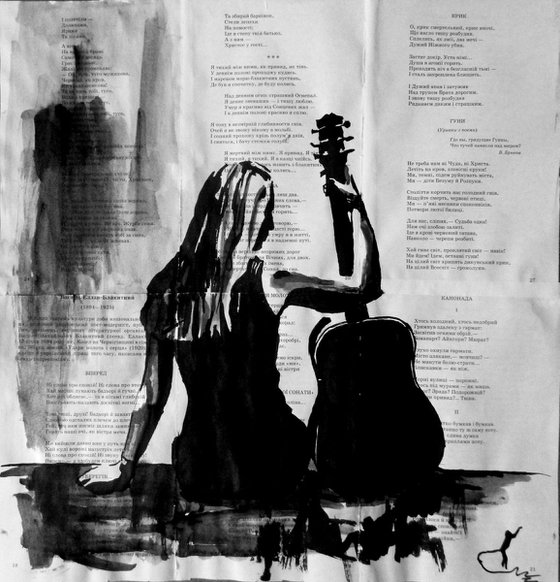 Girl with a guitar