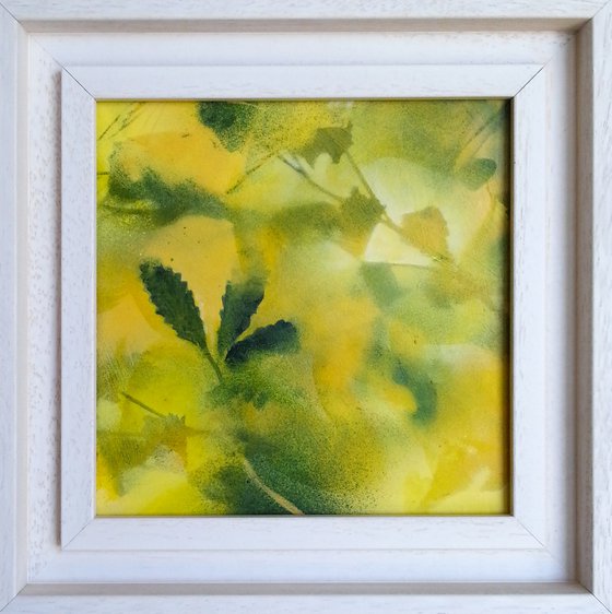 Foliages in yellow and green