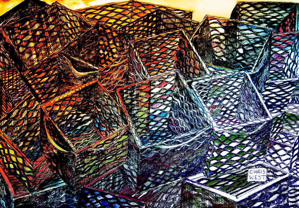 Empty Fish Baskets by Christopher West