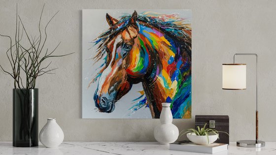 Multicolored Equine