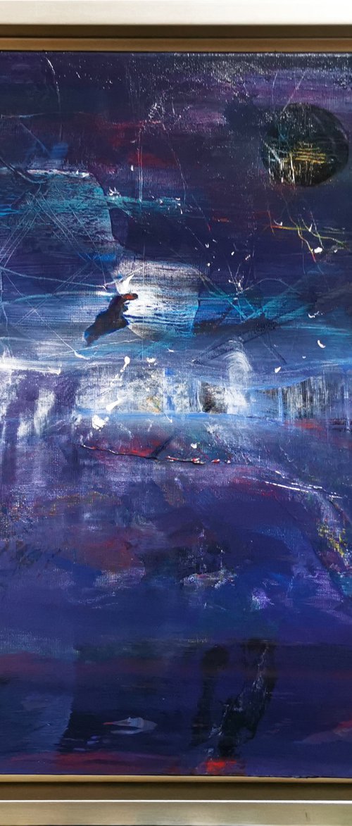 Stunning Beautiful Blue Abstract Landscape Kloska by Kloska Ovidiu