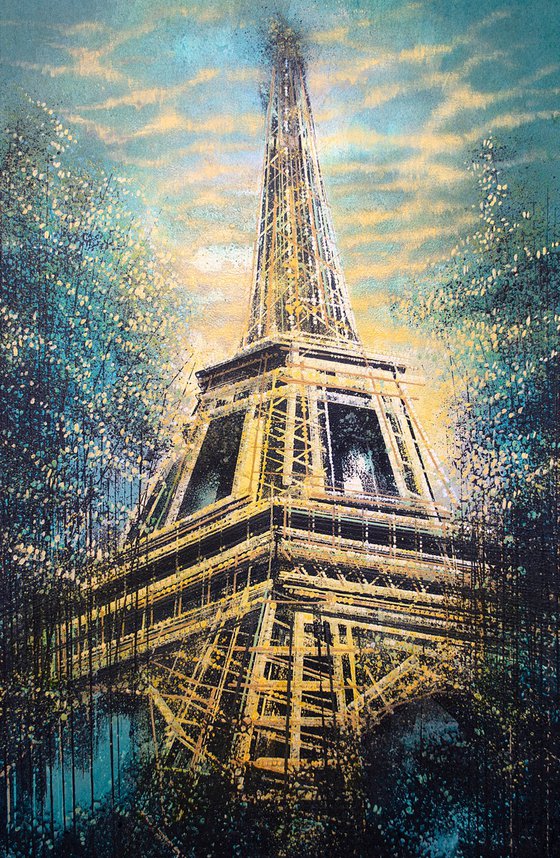 The Eiffel Tower At Sunset