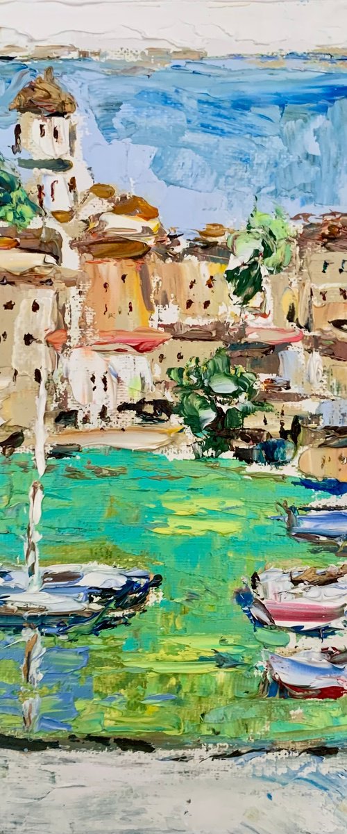Open window. French Riviera by Vilma Gataveckienė