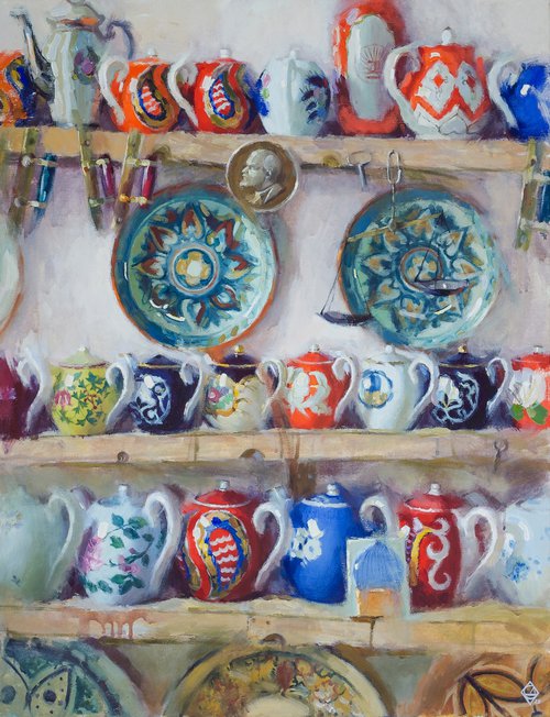Antique shop in Bukhara 2 by Daria Salakhova