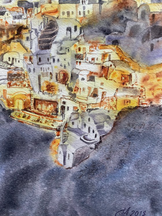 Night Santorini
